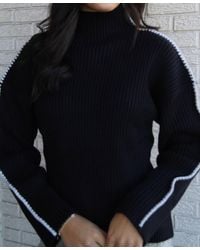 Elan - Contrast Stitch Sweater - Lyst