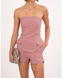 NonChalant Label - Georgia Bustier Top - Lyst