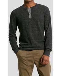 Grayers - Windsor Double Cloth Henley Top - Lyst