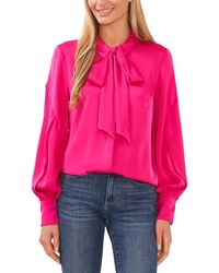 Cece - Neck Tie Collared Blouse - Lyst