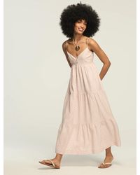 Lucky Brand - Printed Ruched Waist Maxi - Lyst