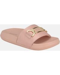 Guess Factory - Pure Satin Pool Slides - Lyst