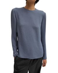 Tibi - Pebble Sable Paneled Long Sleeved Top - Lyst