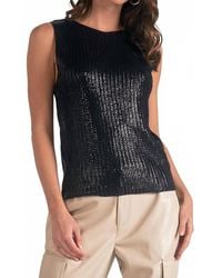 Elan - Coated Sweater Tank - Lyst