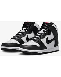 Nike - Dunk High Dd1869-103 Sneaker Us 8.5 Black Leather Casual Jpe37 - Lyst
