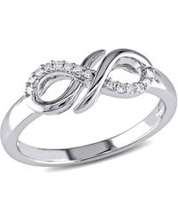 Mimi & Max - Diamond Infinity Ring - Lyst