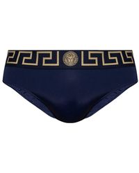 Versace - Stretch Cotton Swim Briefs - Lyst