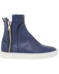 Madison Maison - Leather Double Zip Shearling Boot - Lyst