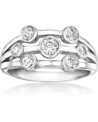 Ross-Simons - Bezel-Set Lab-Grown Diamond Multi-Row Ring - Lyst