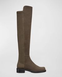 Stuart Weitzman - Bold Boots Charcoal Round Toe Over-The-Knee Htat237 - Lyst