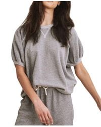The Great - Puff Sleeve Sweatshirt - Lyst