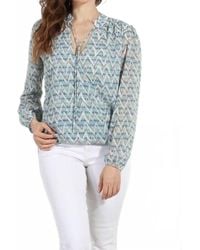 Veronica M - Agnes Split-Neck Blouse - Lyst