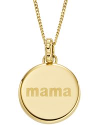 Fossil - Mothers Day Locket -tone Stainless Steel Pendant Necklace - Lyst