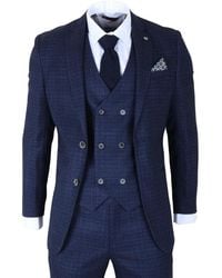 Robert Simon - 3 Piece Suit Plaid Checked Slim Fit Formal Dress - Lyst
