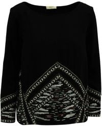 Ba&sh - Embroidered Long Sleeve Top - Lyst