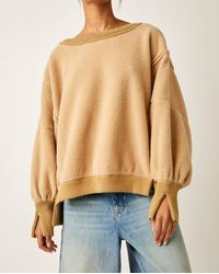 Free People - Cozy Camden Sweater In Sandstorm - Lyst