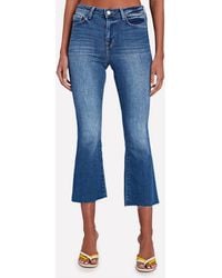 L'Agence - Kendra High Rise Crop Flare Jean - Lyst