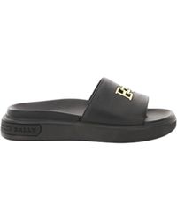 Bally - Jaxons 6300152 Bovine Grained Leather Sandals - Lyst
