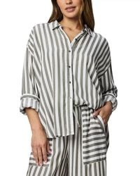 Splendid - Ella Stripe Button Down Shirt - Lyst