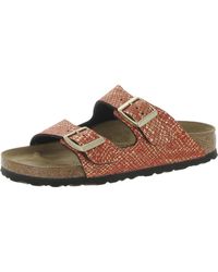 Birkenstock - Arizona Bs Faux Leather Slip On Flatform Sandals - Lyst