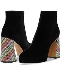 Betsey Johnson - Raylan Boots Rhinestone Ankle Bootie Lion39 - Lyst
