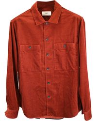 MR P. - Mr. P. Button-Down Long Sleeve Overshirt With Pockets - Lyst
