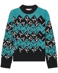 Marni - 3D Blocks Logo Knit Sweater - Lyst