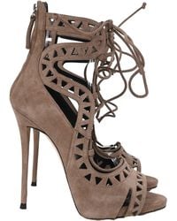Giuseppe Zanotti - Coline Lazer Cut Lace-Up High-Heel Sandals - Lyst