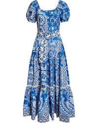 FARM Rio - Blue Tile Dream Maxi Dress - Lyst