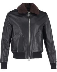 MR P. - Mr. P. Shear Trim Zipped Bomber Jacket - Lyst