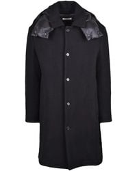 Premiata - Mid-Length Detachable Hood Virgin Wool Coat - Lyst