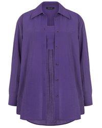 Nocturne - Oversized Twin Set Shirt - Lyst
