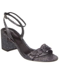 Alexandre Birman - Clarita Block 60 Glitter Leather Sandal - Lyst