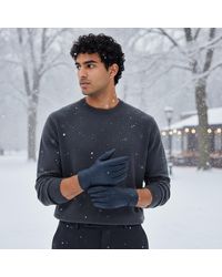 Infinity Leather - Italian Leather Warm Wool Lining Winter Riding Driving Casual Gloves - Lyst