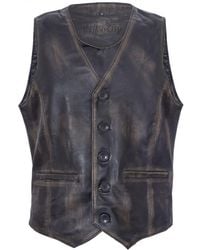 Infinity Leather - Leather Waistcoat Formal Traditional Gilet Vest - Lyst