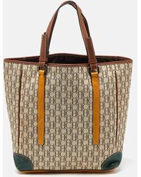 CH by Carolina Herrera - Multicolor Monogram Canvas And Leather Tote - Lyst