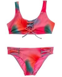 PQ Swim - Lace-Up 2Pc Bikini Set - Lyst