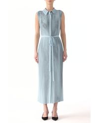 Jason Wu - Pleated Georgette Sleeveless Shirtdress - Lyst