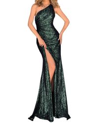 Clarisse - Shimmery One-Shoulder Dress - Lyst