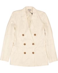 Opening Ceremony - eggshell White Double-breasted Blazer - Lyst