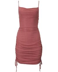 By Together - Ruched Lurex Stretch-Jersey Mini Dress - Lyst
