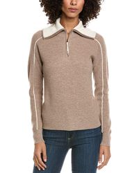 InCashmere - Zipper Big Polo 1/4-Zip Wool & Cashmere-Blend Sweater - Lyst