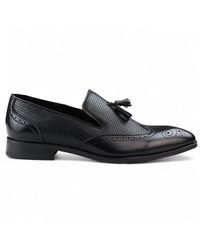 Infinity Leather - Tassel Moccasin Loafers Smart Slip-On Dress Shoes - Lyst