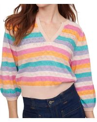 Isla - Peace Stripe Novelty Vee - Lyst