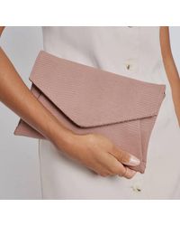 Moda Luxe - Cara Genuine Leather Clutch - Lyst