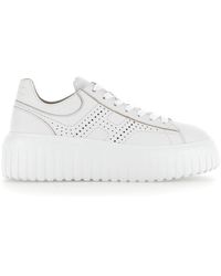 Hogan - Low-Top Sneakers With Ridged Platform Sole - Lyst