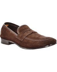 The Men's Store - Suede Slip On Loafers - Lyst