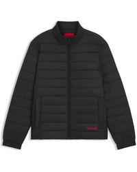 HUGO - Lightweight Water-Repellent Jacket With Logo - Lyst