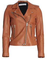 IRO - Newhan Lambskin Biker Jacket - Lyst