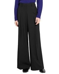 Theory - Wide Pleat Trouser Wool-Blend Pant - Lyst